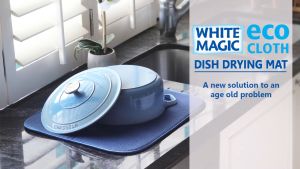 White Magic Eco Cloth Dish Drying Mat (Multiple Colours Available)