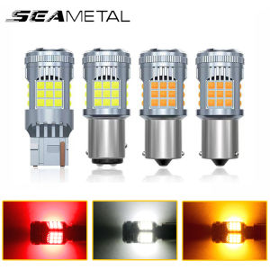 1pc Super Bright Car LED Canbus Light 1156 BA15S BAU15S 1157 No Error For Car Reverse Turn Signal Lamp White Amber