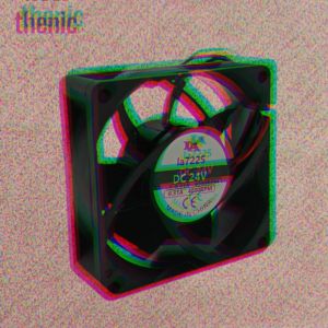 Kipas Industri high speed Fan DC 24V 31A LA  / Kipas DC 24V tebal 2.5 cm 24 Volt - 24V 7cmL A7225