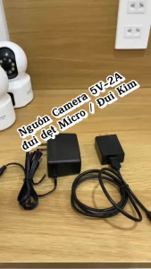 Nguồn Camera wifi 5V-2A đui kim hoặc đui dẹt Dùng cho Camera các loại trong nhà Yoosee Carecam Ezviz Imou