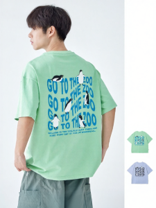 LANQISHUI | Cotton Trendy Print Loose Short Sleeve T-shirt