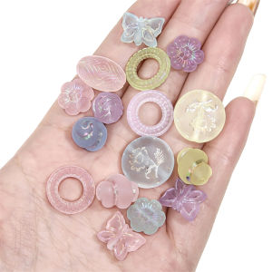 ลูกปัดอะครีลิแบบเรียงเป็นเม็ดสีเงิน คละสี สำหรับ DIY อุปกรณ์งานฝีมือ สร้อยคอสร้อยข้อมือ