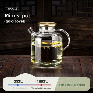 BOANG | Heat Resistant Glass Tea Pot for Brewing White Tea