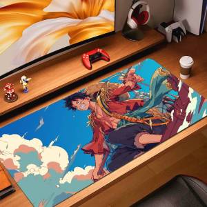 Bandai | One Piece Monkey D Dragon Anime Gaming Mouse Pad Large Rubber Keyboard Desk Mat With 2MM Stitched Edge Design