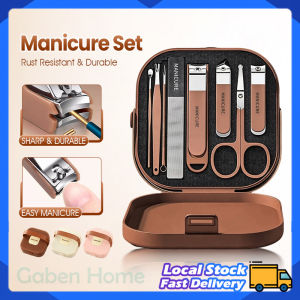 8Pcs Nail Cutter Manicure Set Nail Clippers Pengilat Set Scissors Kit Pengetip Kuku Anti-Splash Manicure Tool 指甲剪