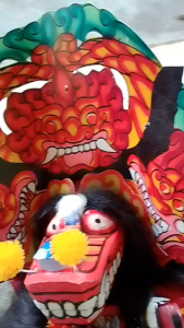 Barongan Kayu Anak Reog Ponorogo | Caplokan Devil Mainan Tradisional Anak 5-12 Tahun