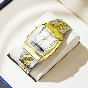 LIEBIG Luxury Digital Quartz Watches For Mens Women Fashion Casual Dual Display Time Sports Week 3Bar Waterproof Wristwatches