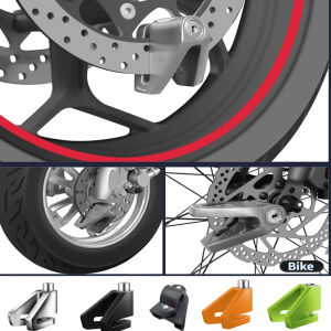 Locks and lock frames Bicycle Motorcycle Disc Brake Lock Mountain Bike Anti theft Safety Sturdy Lock Disc Hub Wheel Padlock
