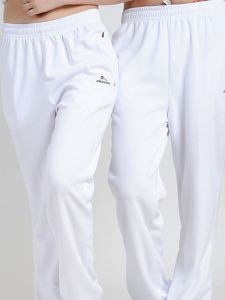 Jinguan Jiamusi Aerobics Square Dance Group Clothes Thin High Waist Men and Women Couple White Track Pants Pants