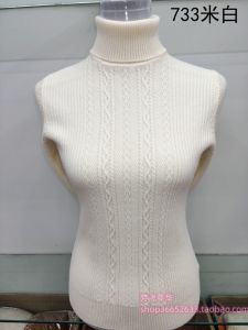 เสื้อสเวตเตอร์ถักคอสูงสำหรับผู้หญิง ฤดูใบไม้ร่วง/ฤดูหนาว 2025 ใหม่ ทรงเข้ารูป แขนยาว สีดำ หนา อบอุ่น แฟชั่น