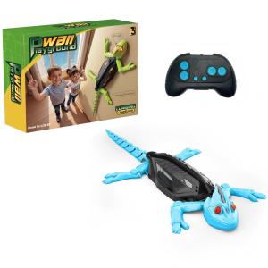Wall Climbing RC Gecko Toy Rechargeable Remote Control Lizard with LED Eyes Dual Mode Floor & Wall Climbing Toy Gift for Kids