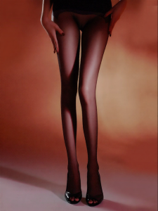 SK | Seductive Ultra-thin Plus Size Transparent Black Pantyhose
