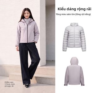 Semir | Áo Khoác Lông Vũ Nữ 3 Trong 1 Chống Gió Chống Nước Nhẹ Đô Thị Bộ Hai Mảnh 90% Lông Vũ