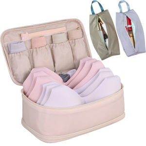 Huife Underwear Storage Bag Travel Bra Organizer Women Men Socks Cosmetics Clothes Pouch