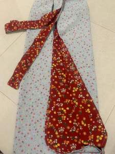 VÁY CHỐNG NẮNG CỘT DÂY VẢI LỤA 2 Lớp có túi trước siêu tiện vải mát