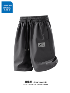 Jeanswest Ice Silk Quick Dry Basketball Shorts Mens Sporty Teenage Straight Leg Casual Pants Summer Leisure Fashion