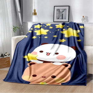 Bandai | Kawaii B-Bubu D-Dudu Cute Cartoon Soft Blanket Flannel Blanket Throw Art For Home Bedroom Decor Sofa Naps Picnic Halloween Gifts