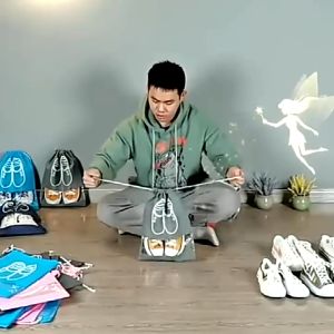 Non Woven Dustproof Shoe Storage Bag Travel Shoe Beam Mouth Storage Bag kasut beg Simpanan Kasut Beranggar Tidak Ber