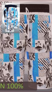 Celana santai pria katun printing Distro