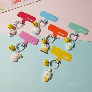 ลูกปัดติดโทรศัพท์แบบใหม่โลหะนูนสุดน่ารักพร้อมกระดุมวงกลมและหัวเข็มขัดติดโทรศัพท์มือถือพร้อมหัวเข็มขัดกุญแจและแผ่นติดโทรศัพท์