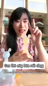 Gặm nướu hình thỏ cho bé silicon cao cấp mềm mạian toàn dễ giảm ngứa nướu hiệu quả ( kèm hộp )