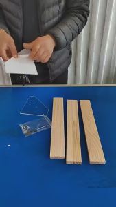 Wood Step Organizer Display Rack