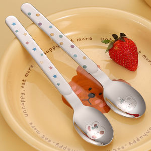 Cute Cartoon Style Stainless Steel Long Handle Spoon