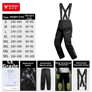 MOTOWOLF | Waterproof and Thermal Insulation Motorcycle Racing Suit