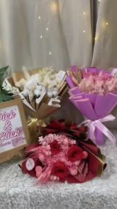 Preserved Real Eternal Rose Bouquet for Gift Idea for Anniversary Birthday Valentines and events