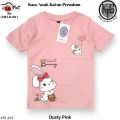 KFS 205 Atasana Baju Anak Perempuan Kaos Sweet Bunny Lucu Dusty Pink. 