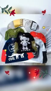 Lyvyshop - Áo dài phối tay siêu cá tính cho bé trai từ 09kg-40kg (giá 01 áo) (Nhí +Đại)