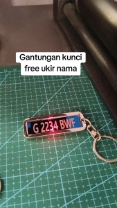 [ Free Custom ] Gantungan Kunci Custom Gratis Ukir Nama dengan laser anti luntur | Grafir Ukir Laser Tulisan Nomor Cocok Untuk Kado Hadiah Souvenir Kenangan
