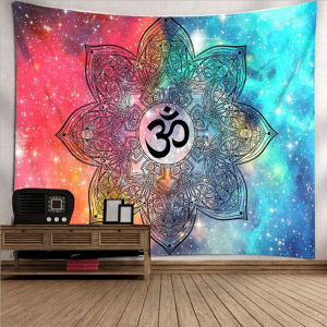 VIKAMA Bohemian Print Tapestry Living Room Bedroom Wall Hanging Yoga Indoor Background Meditation Room Wall Decoration