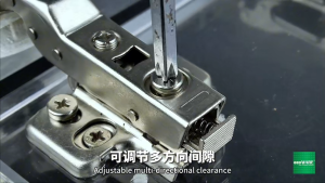 ecoWARE Air Pressure Conceal Hinge 3 Way Adjustable Clip On - 4 Hole 3D99 Cabinet Door Hinge Wardrobe Door Hinge