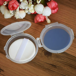 VEDO 💕COD Kotak Puff Bedak Bantalan Udara Kotak Puff Bedak yang Dapat Dilepas Dua Lapis Kotak Penyimpanan Transparan Double-layer Box Kotak Tempat Penyimpanan Spon