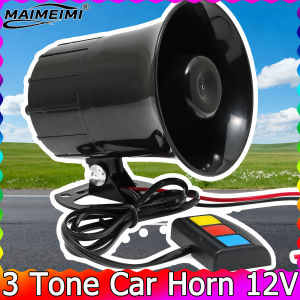 Motorcycle 3 Sounds Horn Siren Horn 110dB 12V 3 Tone Sound Loud Speaker Loud Car Horn Motorcycle Warning Alarm