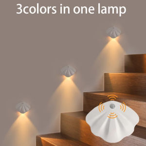Night Light Motion Sensor Light USB Type-C Tricolor Room Decoration Lamp for Corridor staircase led Lamp Sensor Light NEW LED
