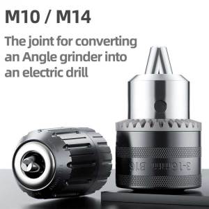 M14/M10 Angle Grinder Drill Adapter - Universal Electric Tool Converter for Metal Cutting/Wood Sanding DIY Workshop Accessory