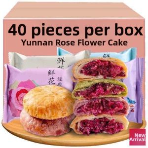 Rose Flower Snack Pastry Food