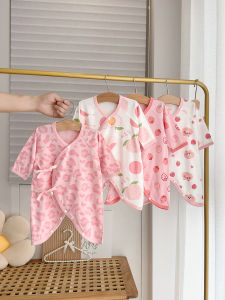 cat and fish | Cotton Butterfly Pattern Baby Long Sleeve Onesie