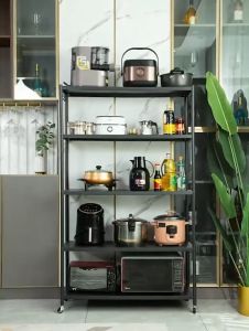 【Woody】3/4/5 Layer Kitchen Organizer Roller Rack Matte Surface Kitchen/Bedroom/Living Portable Roller Rack
