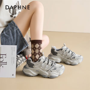 Daphne Fashionable Dad Shoes Womens 2025 Trendy Autumn New Thick Bottom Heightening Sports Shoes Versatile And Popular