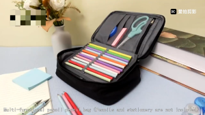 Rex TT กระเป๋าใส่ดินสอกระเป๋าผ้าใบกระเป๋าเครื่องเขียนมัลติฟังก์ชั่นความจุข เรียนเครื่องเขียน 36 72 หลุม กระเป๋าดินสอนัก