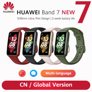 Original Huawei Band 7 1.47" AMOLED Display 180mAh Battery 5ATM Waterproof SpO2 blood oxygen Heart Rate Monitor For Android IOS