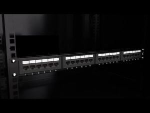 12 Port CAT6 Patch Panel RJ45 Networking Wall Mount Rack 10-Inch Wallmount 1U Ethernet Patch Panel