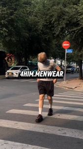 Quần Short nam 4Him vải gió dù cao cấp trẻ trung thể thao