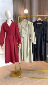 D11648 Round n Round Shirt Tie Dress