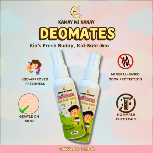 Kamay ni Nanay DeoMates Kids Deodorant Spray 60ml | Mild Safe for Kids