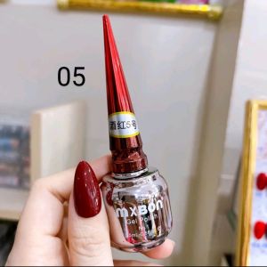 Sơn gel đỏ Mxbon 6 màu lẻ chai - hàng chính hãng loại 1 không ánh tím ánh hồng ( có hình chụp màu thật trên móng )