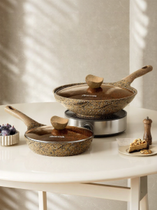 AMERCOOK | Granite Non-Stick Cookware Set 2 Pieces